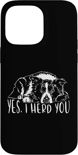 Vista 21 de Border Collie I Herd You Herd You Dog Funny Dog Saying Case for iPhone 17