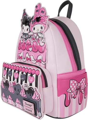 Vista 2 de Mochila Mini Loungefly Sanrio My Melody y Kuromi