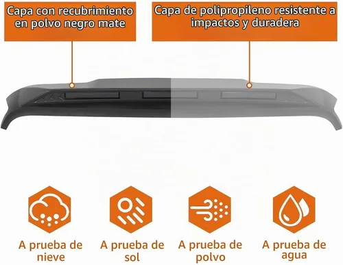 Vista 7 de Hooke Road Protector de capó para Jeep Wrangler JL y Gladiator JT 2018-2024
