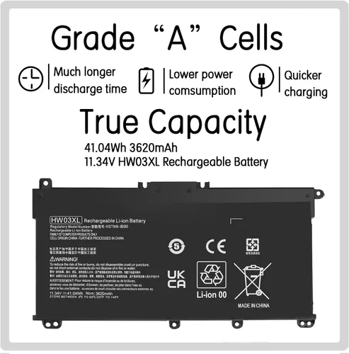 Vista 2 de HW03XL L97300-005 Reemplazo de batería para HP Pavilion 15 15-EG 15-EH 15-eg0xxx 15-eg0073cl 15-eg0053cl 15-eg1053cl 15t-eg000 15-eh1xxx 17-CN 17-CN
