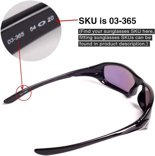 Vista 4 de Walleva Lentes de repuesto para lentes de sol Oakley Fives 4.0, 9 opciones disponibles