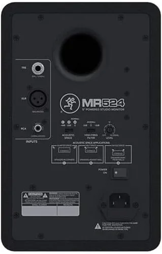Vista 3 de Mackie MR524 - Monitor de estudio alimentado de 5 pulgadas (individual), color negro