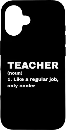 Vista 32 de Funny Teacher Definition Like A Regular Job Only Cooler Noun Case for iPhone 17