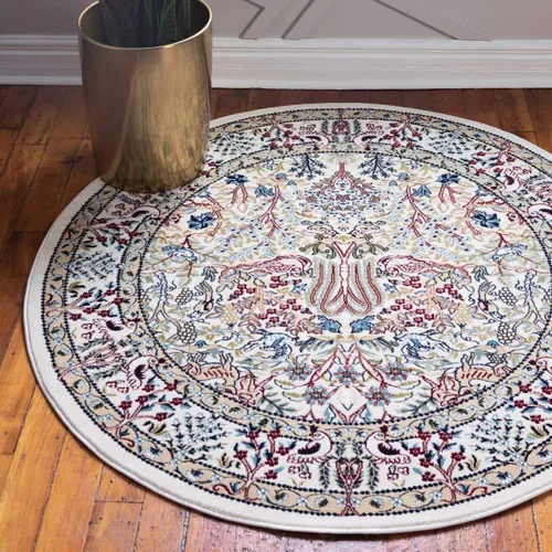 Vista 14 de Unique Loom Colección Narenj - Alfombra de área - Bristol (2' 2" x 3' 1" ovalada, azul/beige)