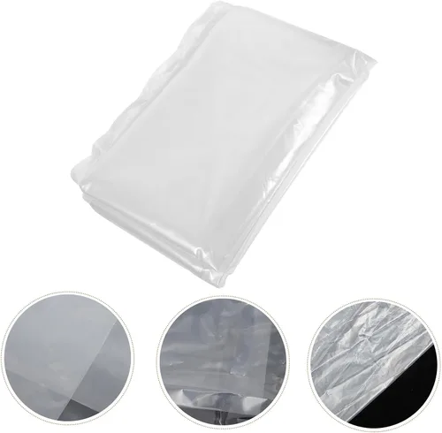 Vista 3 de SEWACC Thick Transparent Sofa Cover Protector Couch Slipcover Furniture Shield for Pets Scratch Resistant Easy Clean PE Material Fits Small Loveseat