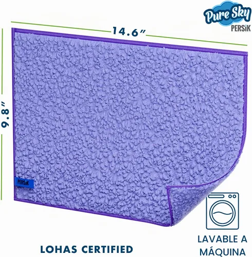 Vista 2 de Pure-Sky Magic Deep Clean - Paño de Limpieza Profunda – SOLO AÑADE Agua, No Se Necesitan Detergentes - Paño de Microfibra Ultra Multiusos - Se