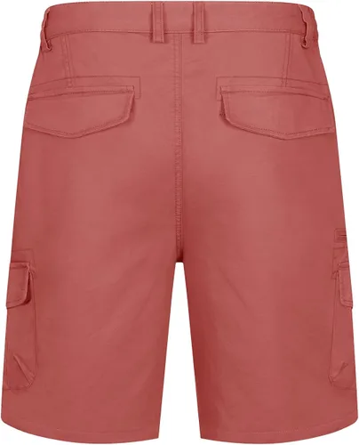 Vista 3 de TACVASEN Pantalones cortos planos de algodón para hombre, pantalones cortos de golf con 7 bolsillos