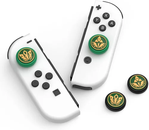 Vista 7 de IINE Joycon - Tapas de agarre para pulgar, cubierta de joystick con tema de juego compatible con Nintendo SwitchOLEDSwitch Lite, tapas de silicona