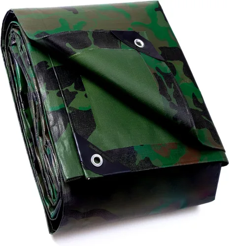 Vista 11 de GUARD SHIELD Lona de camuflaje resistente impermeable de 6 x 6 pies, lona de camuflaje cubierta de polietileno de 10 mil
