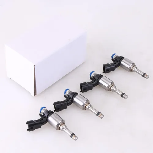Vista 9 de Juego de 4 inyectores de combustible compatibles con Hyundai Accent Veloster Kia Rio Soul 2012-2017, inyector de combustible no turbo, inyector