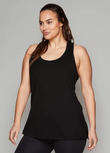 Vista 6 de RBX Active - Camiseta sin mangas para mujer, talla grande, relajada, a la moda, para entrenamiento y yoga