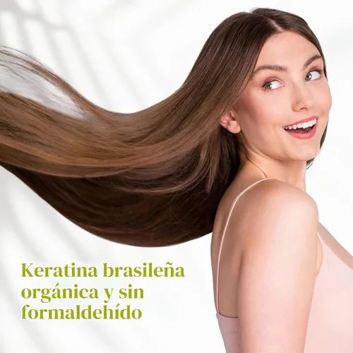 Vista 3 de Bio Protein - Tratamiento orgánico de queratina brasileña - Alisado de cabello sin formaldehído, Keratina Brasileña, 100ml/3.38 fl oz