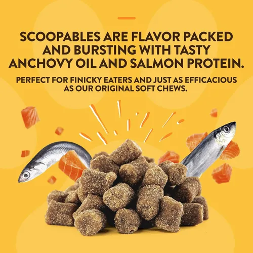 Vista 4 de NaturVet Scoopables Aceite de Anchoa Omega-Gold y Suplemento de salmón para perros y gatos – Apoya la piel y el pelaje saludables más DHA, EPA