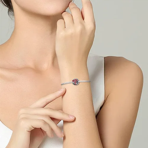 Vista 5 de LIGHTDOG Alliance Charm se adapta a pulseras Pandora Europe, cuentas colgantes de plata de ley 925, regalo para el día de la madre, joyería