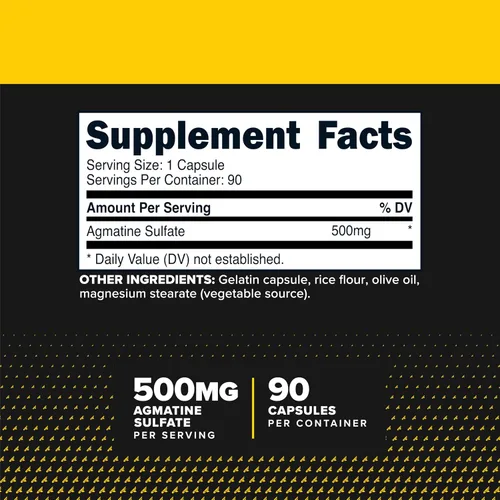 Vista 2 de PrimaForce Sulfato de agmatina (500 mg) 90 cápsulas, sin gluten Sin OGM