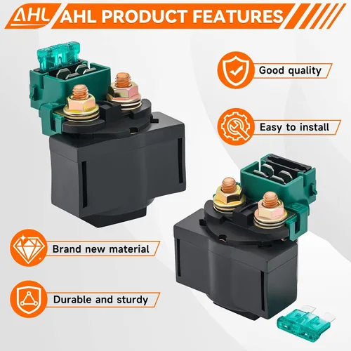 Vista 3 de AHL Relé solenoide de arranque para Kawasaki EX250 Ninja 250R 1986-2012