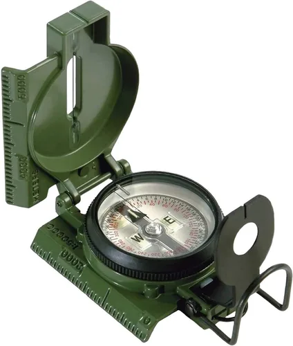 Vista 11 de Cammenga Brújula Lensática de Tritio Oficial del Ejército de EE. UU., Brújulas de Mano Impermeables y Precisas con Funda para Senderismo, Camping