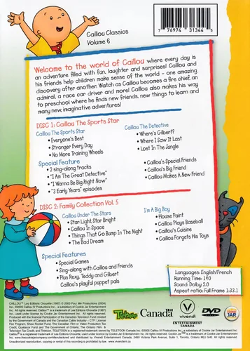 Vista 2 de Caillou Classics (Volume 6)
