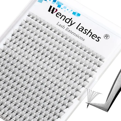 Vista 14 de Racimos de pestañas 60D/80D, extensiones de pestañas DIY, pestañas rizadas D, racimos de pestañas esponjosas, longitud mixta 12-16 mm, racimos