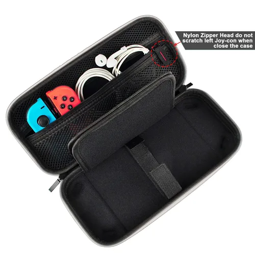 Vista 45 de daydayup Switch Carrying Case Compatible with Nintendo Switch 2, with 24 Games Cartridges Protective Hard Shell Travel Carrying Case Pouch for
