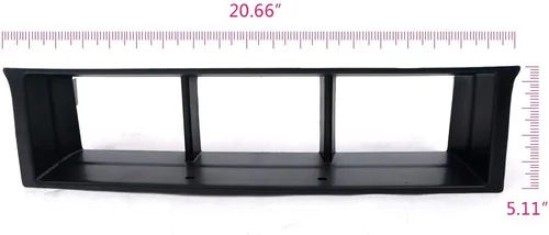 Vista 2 de GRAND ORANGE Panel de rejilla inferior negro compatible con camioneta Ford F150 2009-2014.