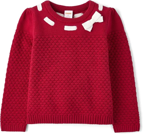 Vista 21 de Gymboree Suéter sin botones de manga larga con cuello redondo para bebés y niños pequeños Negro