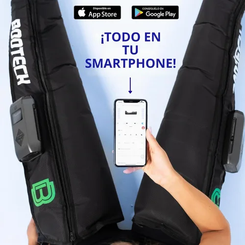 Vista 4 de Botas de recuperación de compresión de piernas para circulación, sistema de terapia de compresión de aire inalámbrico, masaje recargable con 5