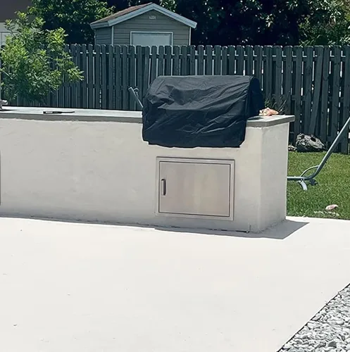 Vista 3 de Cubierta de parrilla integrada para Napoleon Prestige PRO 500, Prestige 500 parrillas de gas integradas, material de poliuretano resistente 600D