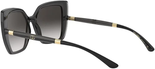 Vista 5 de Dolce Gabbana DG6138 Negro sobre Tranparent GrisGrisGris Gradiente Talla única Negro sobre gris transparente