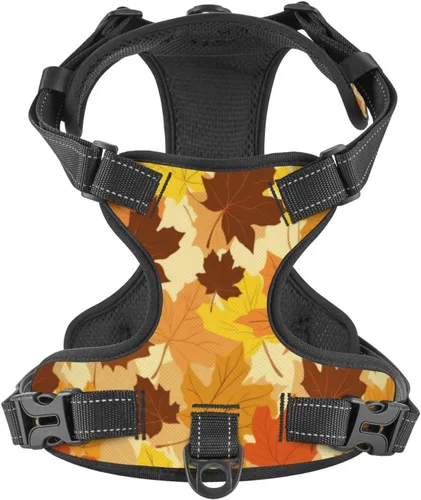 Vista 17 de Dog Harness for Small Dogs with Leash No Pull 2 Leash Clips, Adjustable Soft American Flag and The Eagle Dog Vest Set Small