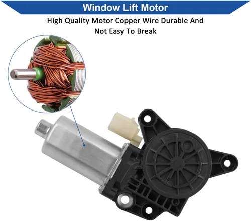 Vista 5 de Obaee 748-508 Regulador de Ventana Eléctrica Delantero Izquierdo del Lado del Conductor y Conjunto de Motor Compatible con Dodge Grand Caravan