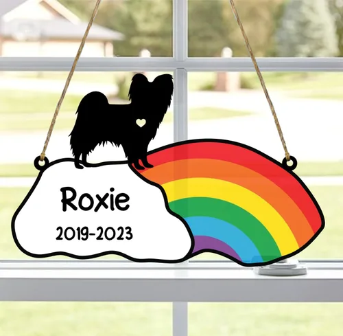 Vista 66 de LOVELYPOD Rainbow Bridge - Regalos conmemorativos para mascotas, regalos conmemorativos para perros afganos por pérdida de sabueso afgano, regalo