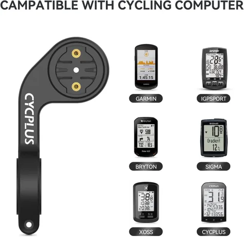 Vista 4 de CYCPLUS Soporte delantero para bicicleta diseñado para todos los ordenadores de ciclismo, Garmin Edge 520 530 820 830 1000 GPS y otros modelos
