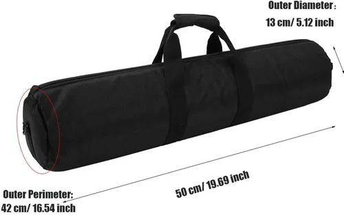 Vista 6 de Bolsa de transporte, Trípode fotográfico resistente para llevar trípode de cámara, monopié, soporte de luz para paraguas, soporte de riel deslizante
