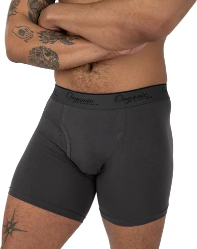 Vista 3 de Calzoncillos tipo bóxer para hombre, frescos, suaves, elásticos, éticos, paquete de 3