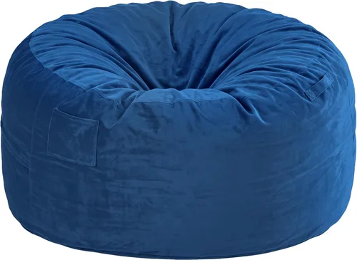 Vista 7 de Homguava Silla Puf de 5 Pies Puf Gigante con Relleno de Espuma Viscoelástica, Cómodas Sillas Puf para Adultos, Silla Puf para Adultos con Funda