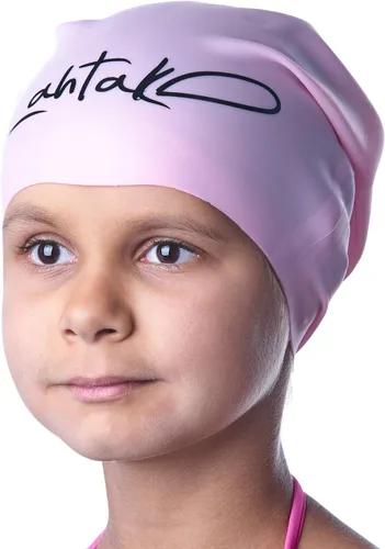Vista 10 de Kids Swim Cap for Long Hair - Comfortable Fit Silicone Swimming Hat for Girls & Boys with Curly Hair, Braids, or Dreadlocks - Durable & Easy to Wear