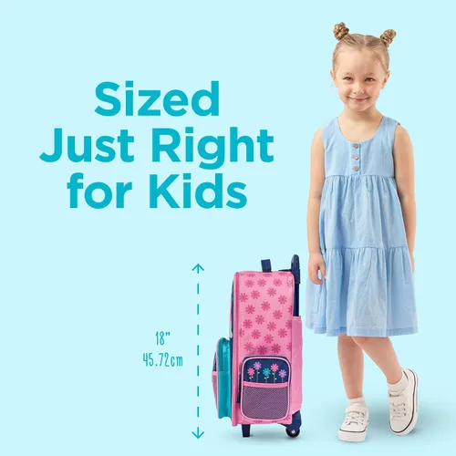 Vista 6 de Stephen Joseph Equipaje Clásico Rodante para Niños, Equipaje para Niños, Equipaje Rodante de Viaje para Niños Pequeños, Maleta para Niños