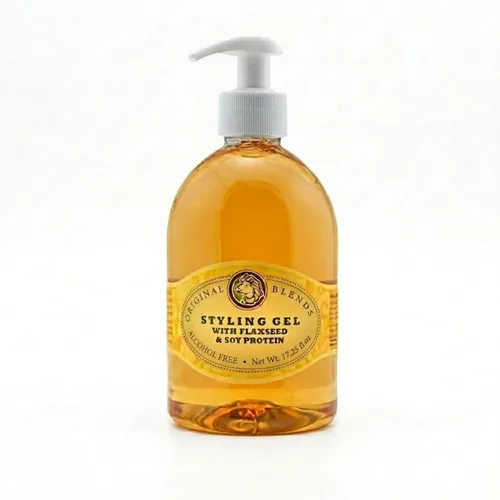 Vista 9 de Original Blends - Gel de peinado natural para el cabello con linaza y proteína de soja, sin descamación, fijación firme o ligera para todo