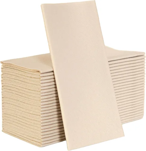 Vista 18 de Servilletas de papel azul bebé, tela desechable de lino como servilletas de cena, toallas de mano, suaves, absorbentes, servilletas de mano de papel