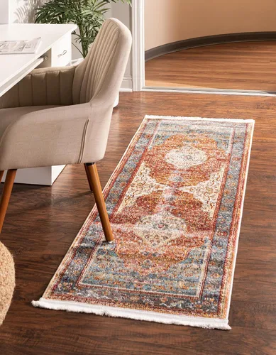 Vista 21 de Unique Loom Baracoa Collection - Alfombra Miramar (2' 2" x 3' 1", Celeste/Azul)