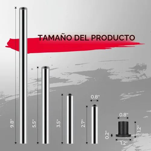 Vista 3 de KEMIMOTO Kit de bujes de brazo en A, kit de bujes de brazo de control resistente