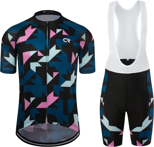 Vista 65 de Coconut Ropamo CR - Conjunto de camiseta de ciclismo para hombre, con cremallera y bolsillo con pantalones cortos con acolchado 4D