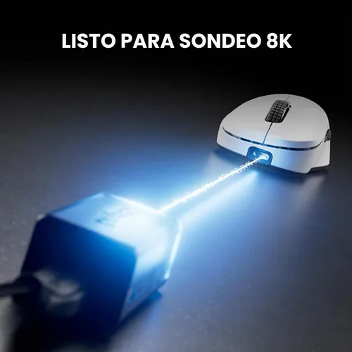 Vista 7 de Pulsar Gaming Gears PRO Series JV-X - Ratón para juegos, mediano, color Blanco