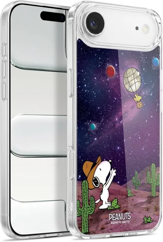 Vista 168 de Head Case Designs Funda de gel con licencia oficial de Peanuts Nebula Cactus Needles Snoopy Space Cowboy [protección de grado militar] compatible