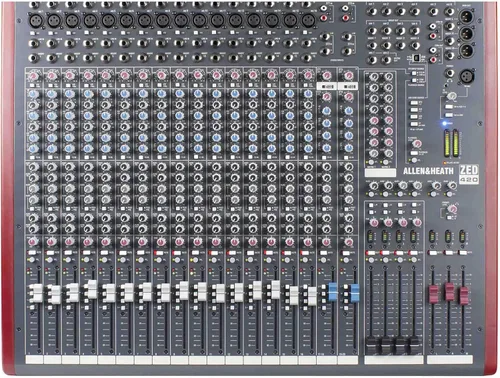 Vista 2 de Allen & Heath ZED-420 - Mezclador de audio en vivo de calidad Touring con 16 entradas mono y 4 estéreo, 4 grupos, 6 envíos auxiliares/monitor