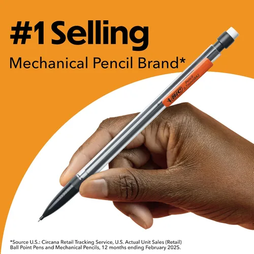 Vista 3 de BIC Recambios de minas para lápices, punta media (0.7mm), 30ct (L730P1), negro