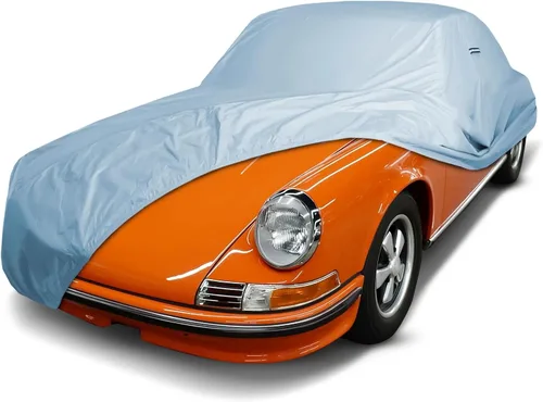 Vista 25 de Funda Premium para Automóvil para Porsche 356B, 356C de 1960-1965, Resistente al Agua para Todo Tipo de Clima, Ajuste Personalizado, Protección