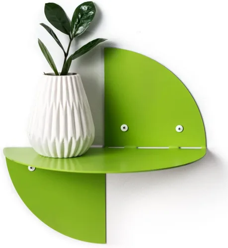 Vista 13 de EWART WOODS Pequeños estantes flotantes de acero de la pared, estante colorido colgante del cuarto de baño con el sistema fácil montado, muebles
