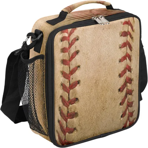 Vista 30 de Lonchera personalizada con nombre, lonchera personalizada de baloncesto, bolsa de almuerzo aislada personalizada, bolsa de preparación de comidas A